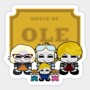 O'BABYBOT: House of Ole Family Sticker